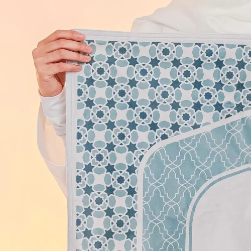 P1 Teal Islamic Prayer Mat